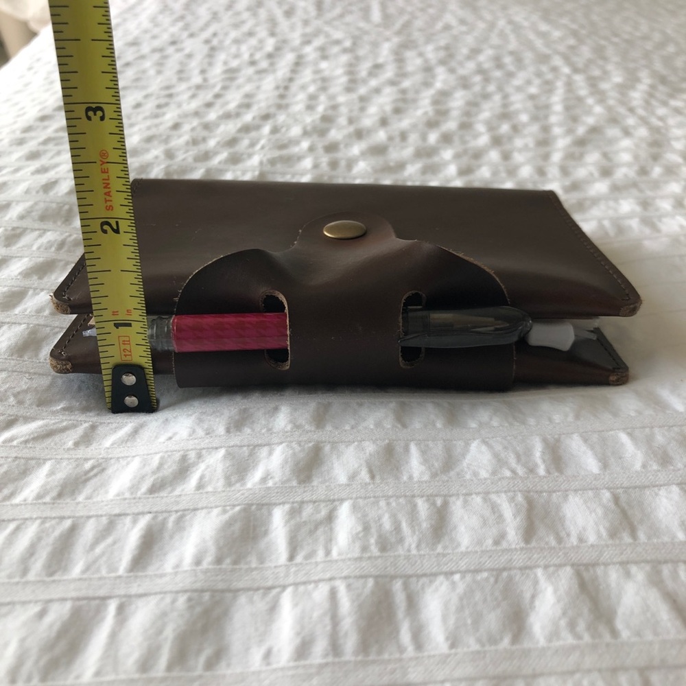 Genuine leather A6 planner with card slips - Picture 11 of 13